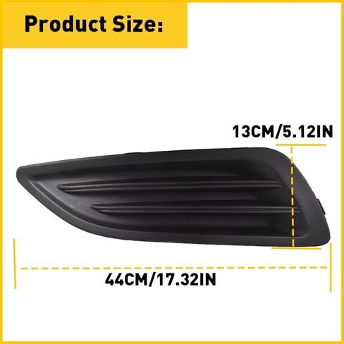 Front Bumper Fog Light Cover Right Passenger Side for Ford Fiesta 2014-2019 D2BZ15266AA FO1039171 in Kuwait
