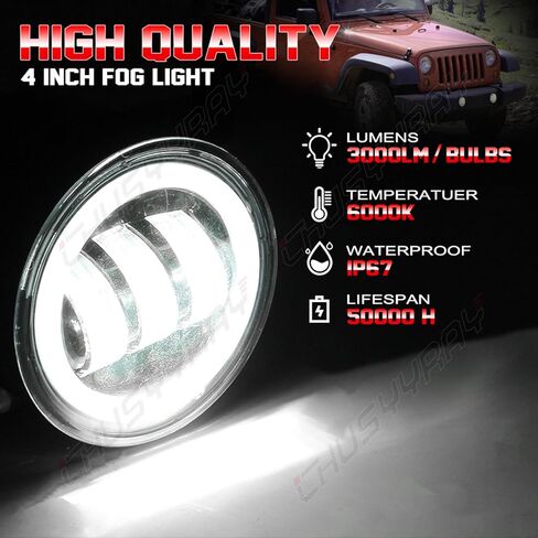 CHUSYYRAY Compatible with Toyota Tacoma Fog Lights 2005 2006 2007 2008 2009 2010 2011 Toyota Tundra Fog Lights 2007 2008 2009 2010 2011 2012 2013, Bumper DRL Turn Signal LED Fog Light, Pack of 2 in Kuwait
