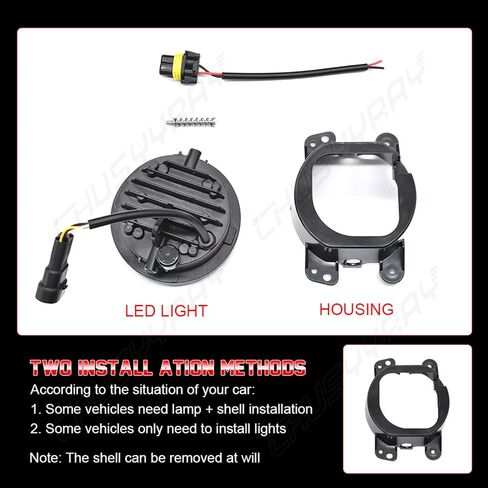 CHUSYYRAY Compatible with Toyota Tacoma Fog Lights 2005 2006 2007 2008 2009 2010 2011 Toyota Tundra Fog Lights 2007 2008 2009 2010 2011 2012 2013, Bumper DRL Turn Signal LED Fog Light, Pack of 2 in Kuwait