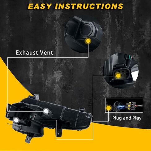 DRL LED Fog Lights Compatible with 2016 2017 2018 Chevy Malibu Front Bumper Driving Fog Lamp LED Daytime Running Light Driver Left Side in Kuwait