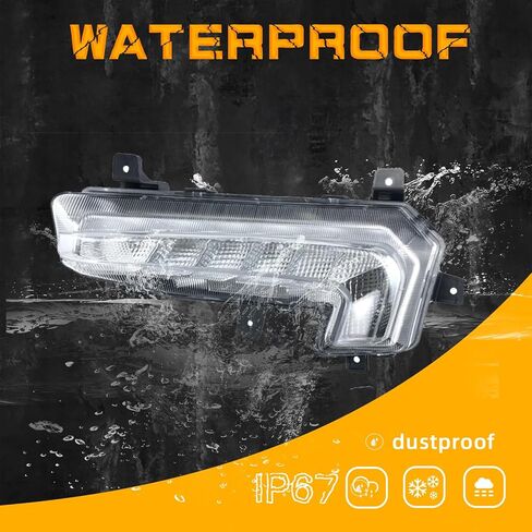 DRL LED Fog Lights Compatible with 2016 2017 2018 Chevy Malibu Front Bumper Driving Fog Lamp LED Daytime Running Light Driver Left Side in Kuwait