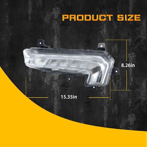 DRL LED Fog Lights Compatible with 2016 2017 2018 Chevy Malibu Front Bumper Driving Fog Lamp LED Daytime Running Light Driver Left Side in Kuwait