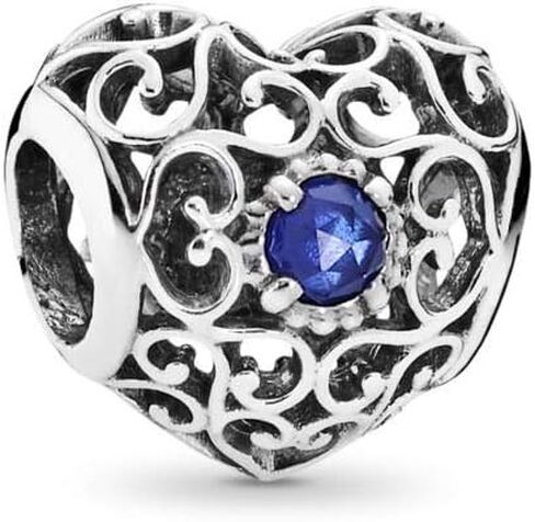 Birthstone Love Heart Charm fits Pandora Bracelets for Women Birthday Christmas in Saudi Arabia