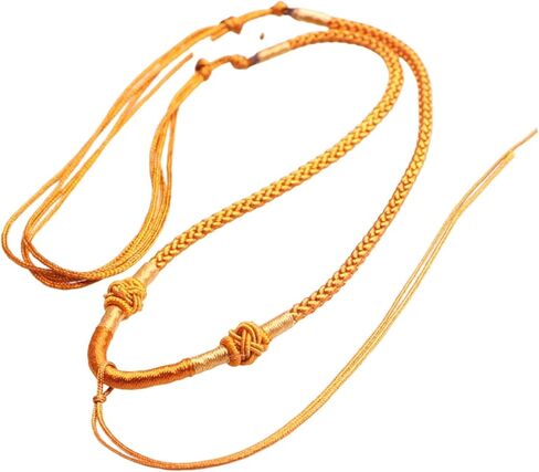 Adjustable Handwoven Braided Necklace Cord Handmade Necklace Chain for Men and Women Everyday Stylish Accessories in Kuwait