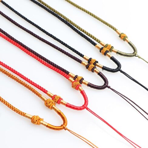 Adjustable Handwoven Braided Necklace Cord Handmade Necklace Chain for Men and Women Everyday Stylish Accessories in Kuwait