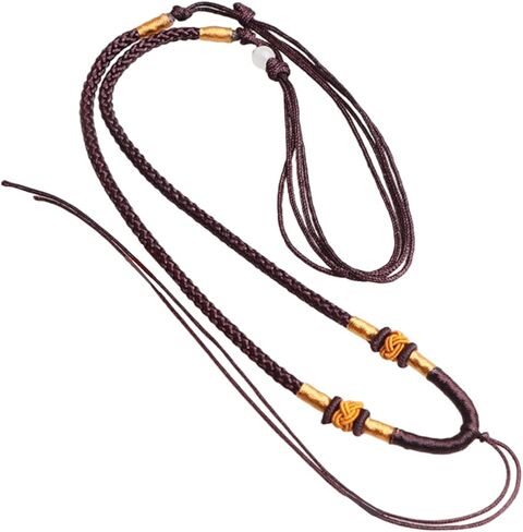 Adjustable Handwoven Braided Necklace Cord Handmade Necklace Chain for Men and Women Everyday Stylish Accessories in Kuwait