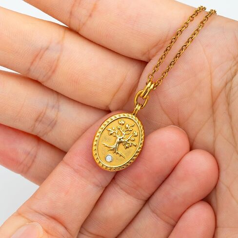 jesus necklace,18K gold jesus necklace,Miracle Medal,304l Stainless steel necklace,Christian Prayer Pendant for Men Women in Saudi Arabia