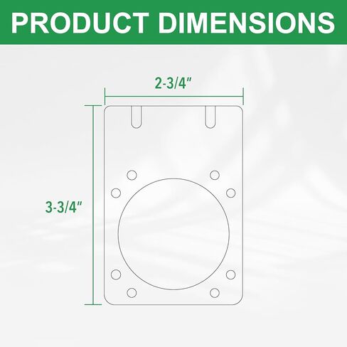 58510 دعامة تثبيت لأسلاك المقطورة الجانبية للمركبة متوافقة مع CURT 58510/55415، لـ 7-Way RV - معطف مسحوق أسود لامع in Kuwait
