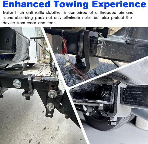 Anti Rattle Hitch Clamp-2 inch Hitch Stabilizer -Trailer Hitch Tightener Fit Trailers Bike Racks Cargo Carriers Towing Equipment Trailer Hollow-Shank Accessories in Saudi Arabia