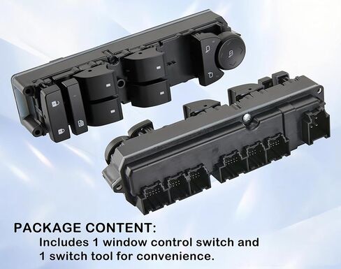 Power Window Switch Fits for Chevrolet Silverado,Avalanche,Suburban,Tahoe,Sierra,Yukon 2007-2013.Driver Side Control Door Master Switch.Without Power Folding Mirrors,4-Door Only.OE# 20835552 in Saudi Arabia