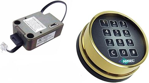 لوحة مفاتيح إلكترونية وقفل Amsec ESL10XL - لمسة نهائية من النحاس in Kuwait