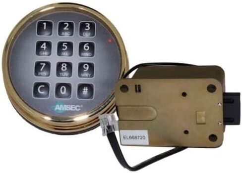 لوحة مفاتيح إلكترونية وقفل Amsec ESL10XL - لمسة نهائية من النحاس in Kuwait