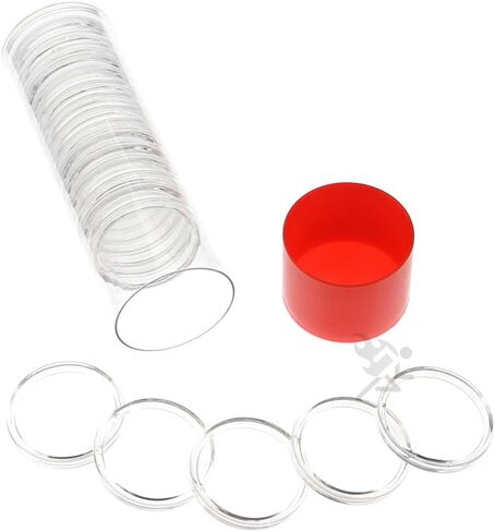 OnFireGuy 25pcs 26.5mm Direct Fit "A26" Coin Capsule Holders for Small Dollar | Protective Coin Cases for Susan B. Anthony, Presidential Small Dollars in Saudi Arabia