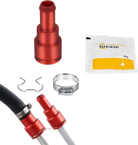 [ترقية] موصل خرطوم سخان HVAC من الألومنيوم Ezbzyz 15032062 لسيارة Ford GMC Yukon GMC Sierra Cadillac Lincoln Pontiac Hummer H2 قطعة بديلة #800-409 in Kuwait