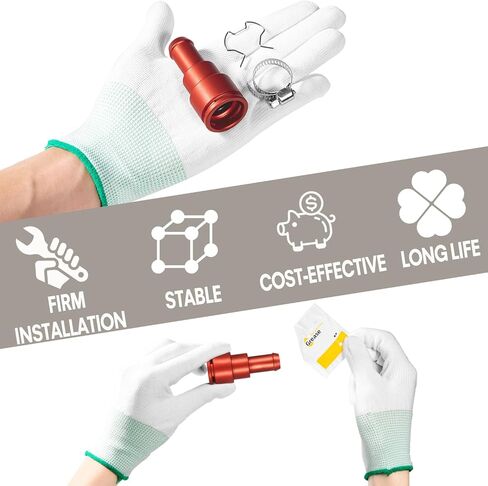 [ترقية] موصل خرطوم سخان HVAC من الألومنيوم Ezbzyz 15032062 لسيارة Ford GMC Yukon GMC Sierra Cadillac Lincoln Pontiac Hummer H2 قطعة بديلة #800-409 in Kuwait