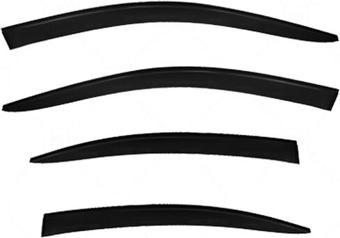 Window Visors for Volvo S60 MK3 2020-2025 Visor Rain Guards Tape-on Side Window Deflectors Wind Deflectors Weather Shield Extra Durable Vent Shade Visor,No Chrome Plating in Saudi Arabia