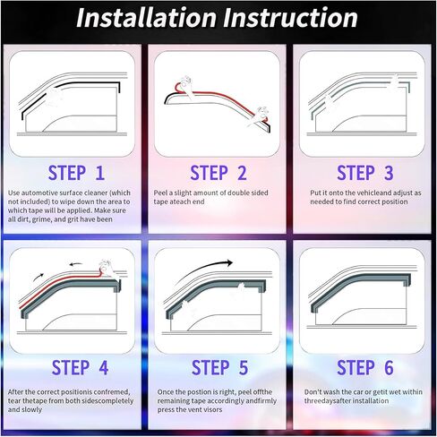Window Visors for Volvo S60 MK3 2020-2025 Visor Rain Guards Tape-on Side Window Deflectors Wind Deflectors Weather Shield Extra Durable Vent Shade Visor,No Chrome Plating in Saudi Arabia