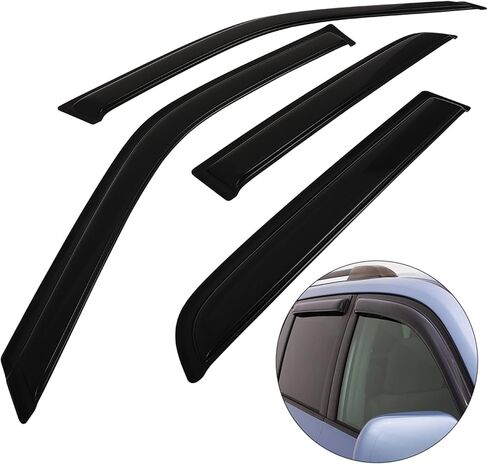 SCITOO Mount Window Visor Deflector Rain Guard 4Pcs Set Fit for 1998-2001 for Honda for CR-V Window Wind Deflectors Vent Shades 94113 Outside Mount Ventvisor in Saudi Arabia