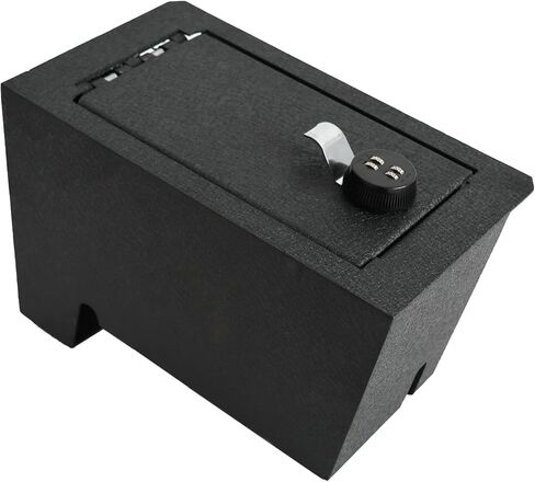 وحدة تحكم مركزية آمنة للمسدس، صندوق قفل آمن لوحدة التحكم داخل السيارة من WASAI متوافق مع 2022-2026 Toyota Tundra، 2023-2026 Toyota Sequoia، قفل بصمة الإصبع مع مفتاح احتياطي. in Kuwait