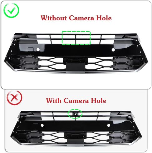 Front Upper Bumper Grille Compatible With 2024-2025 Hyundai Sonata Bumper Upper Grill Painted Black Without Camera Hole Replacement 86351L1500 in Kuwait