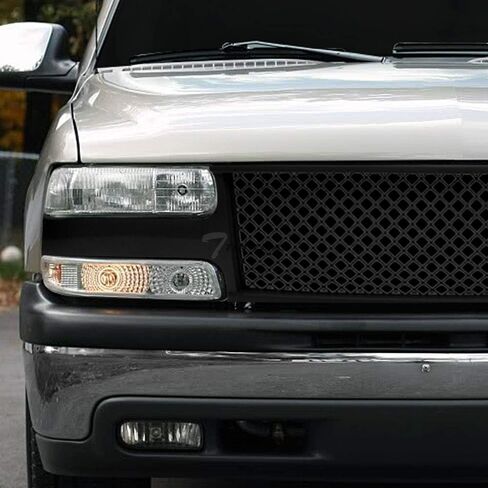 ماتي شبكة سوداء أمامية غطاء محرك السيارة الوفير مصبغة الحرس ABS متوافق مع 99-02 تشيفي سيلفرادو 1500 2500/00-06 تاهو سوبربان in Kuwait