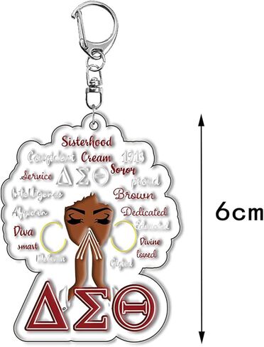 Sorority Gifts Paraphernalia 5 Pack - Acrylic Keychain Set for Sisters, Bulk Friendship Gifts with Individually Wrapped Key Chains for Sisterhood, Best Friends in Saudi Arabia