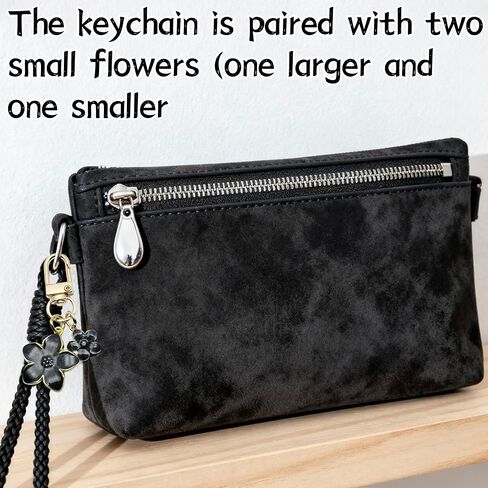 سلاسل مفاتيح على شكل زهرة رائعة للنساء من Ymcafmo، حلية سلسلة مفاتيح أنيقة، ملحقات حقيبة ومحفظة لحقائب اليد وحقائب الظهر - إكسسوارات أنيقة (9 قطع) in Kuwait