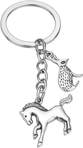 Horse Keychain Funny Keychains Gifts for Men Friends Teacher Women Animal Lovers in Kuwait