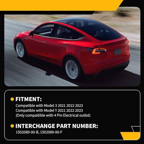 Right Inner Tail Light Assembly Compatible with 2021-2023 Model 3 & Y Passenger Side Trunk Light Rear Lamp 4 Pin 1502089-00-B (Right) in Saudi Arabia