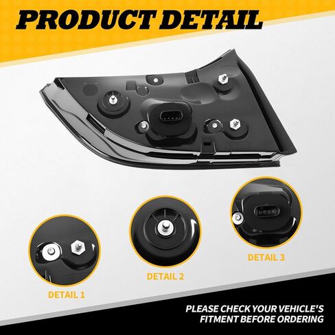 Right Inner Tail Light Assembly Compatible with 2021-2023 Model 3 & Y Passenger Side Trunk Light Rear Lamp 4 Pin 1502089-00-B (Right) in Saudi Arabia