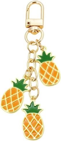 Fuqimanman2020 Cute Fruit Enamel Keychain for Women Fruit Charms Tassel Chain Keyring Purse Bag Decor in Saudi Arabia