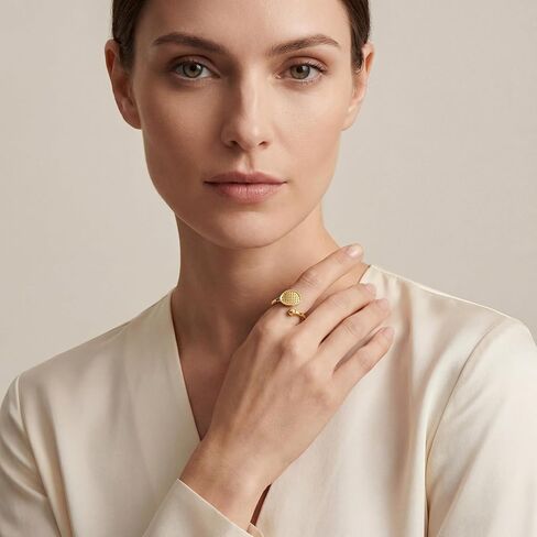 Gold Tennis Racket Ring 18K Gold Plated Open Ring Adjustable Cuff Ring for Women Sporty Fashion Jewelry Gift for Fan in Kuwait