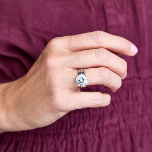 Silpada 'Significant Other' Sterling Silver White Cubic Zirconia Ring, Size 9, Size 9 in Saudi Arabia