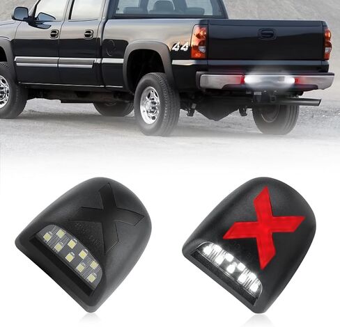 Gempro لوحة ترخيص الضوء، 2 قطعة مجموعة مصابيح لوحة ترخيص LED لفورد موستانج فوكس فيوجن فليكس توروس لينكولن ميركوري لينكولن in Kuwait