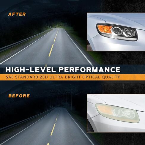 WEELMOTO Halogen Headlights for 2007-2012 Hyundai Santa Fe, Headlamp Compatible with 2007 2008 2009 2010 2011 2012Santa Fe Replacement Driver & Passenger Side Black Housing Amber Reflector in Saudi Arabia