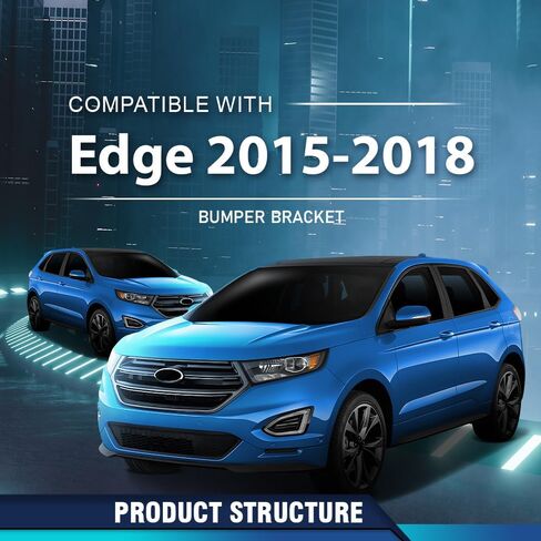 دعامة المصد الأمامي PIT66 على جانب السائق الأيسر متوافقة مع Ford Edge (الطراز الفرعي: SE، SEL، Sport، Titanium) 2015-2018 FT4Z17C947B، FO1032108 أسود in Saudi Arabia