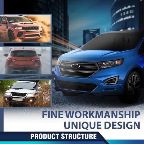 دعامة المصد الأمامي PIT66 على جانب السائق الأيسر متوافقة مع Ford Edge (الطراز الفرعي: SE، SEL، Sport، Titanium) 2015-2018 FT4Z17C947B، FO1032108 أسود in Saudi Arabia