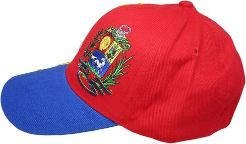 Venezuela 7 Star Red Royal Blue Yellow Letters Crest Patch On Side Embroidered Hat Cap in Saudi Arabia