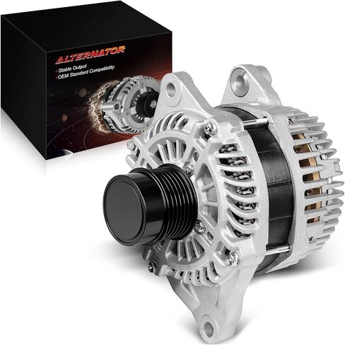 Alternator Fits For:-Nissan Altima S Sl Base 2007-2013 2.5L, Sentra 2007-2012, Rogue 2011-2013, Rogue Slecte 2014-2015 2.5L L4 12V 110A 6Grooves, 23100-JA02A, 2609555, 849054, N11258 (ALL-NEW) in Kuwait