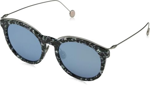Dior Blossom Azure Green Mirror Geometric Ladies Sunglasses DIORBLOSSOM YE6/3J 52 in Kuwait