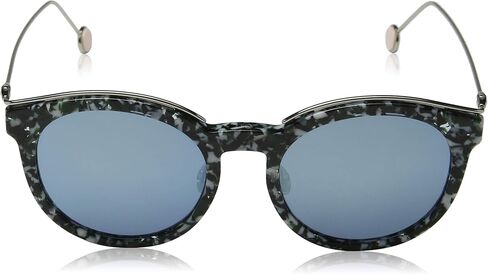 Dior Blossom Azure Green Mirror Geometric Ladies Sunglasses DIORBLOSSOM YE6/3J 52 in Kuwait