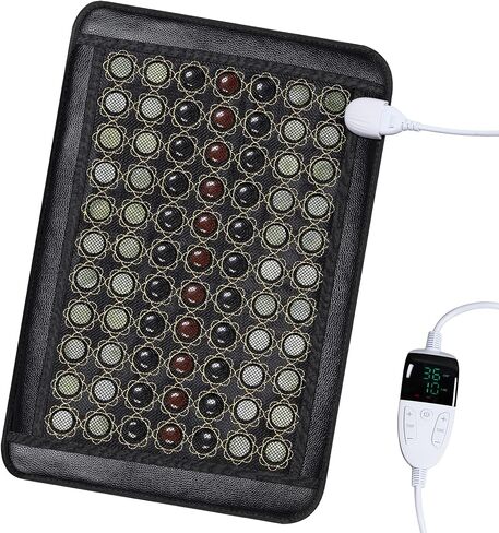 Infrared Heating Pad for Back, Far Infrared Natural Jade Heating Pad, Smart Controller with Memory Function, 290pcs Natural Jade and Tourmaline, Auto Shut Off, 71 x 25 inches in Saudi Arabia