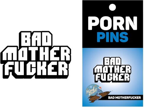 Bad Motherfucker Enamel Pin | Fun Novelty Accessory in Saudi Arabia