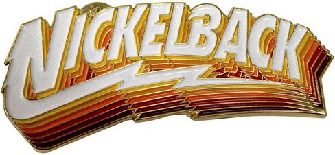 Nickelback Gradient Shadows Logo Pin Badge Size One Size in Saudi Arabia