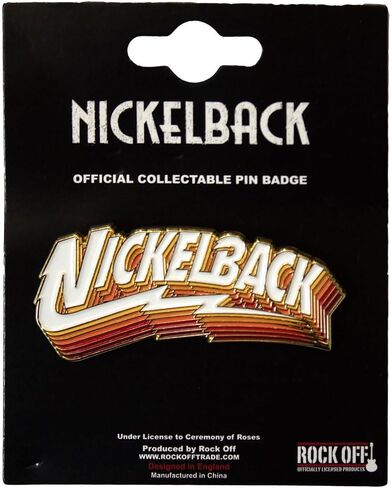Nickelback Gradient Shadows Logo Pin Badge Size One Size in Saudi Arabia