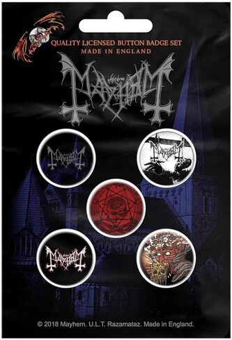 Mayhem 5 button badge pack in Kuwait