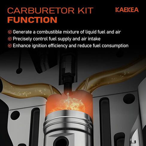 50040195 Carburetor Kit Compatible with Cummins Onan P4500i Westinghouse Igen4500 4500W/3700W Inverter Generators W 224cc Engines Include 2 Stepper Motors in Kuwait