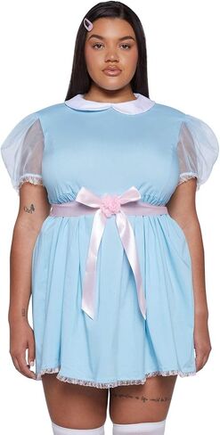 Dolls Kill Plus Size Baby Doll Dress for Women - Scary Shining Twins Costume by Trickz N' Treatz in Saudi Arabia