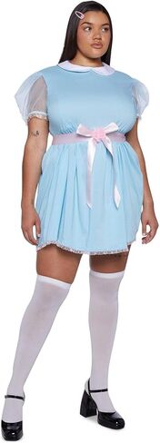Dolls Kill Plus Size Baby Doll Dress for Women - Scary Shining Twins Costume by Trickz N' Treatz in Saudi Arabia