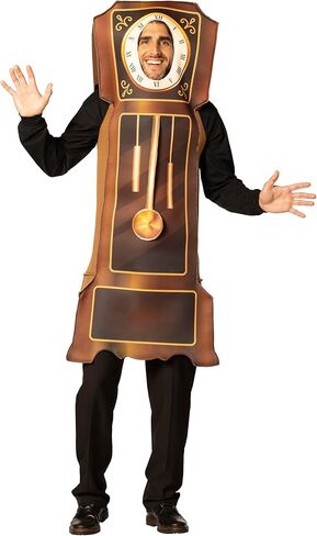 زي الهالوين على شكل ساعة الجد، للنساء والرجال، مقاس واحد للبالغين in Kuwait